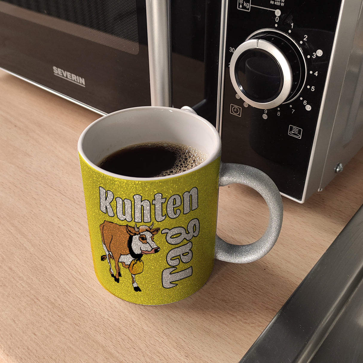 Kuhten Tag Kaffeebecher mit Kuh zum Thema Bauernhof