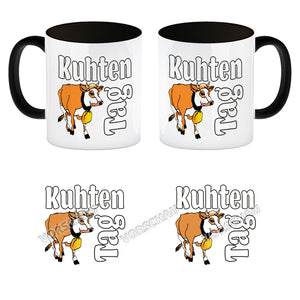 Kuhten Tag Kaffeebecher mit Kuh zum Thema Bauernhof