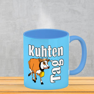 Kuhten Tag Kaffeebecher mit Kuh zum Thema Bauernhof