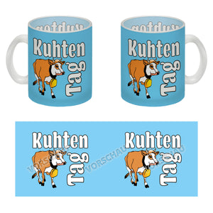 Kuhten Tag Kaffeebecher mit Kuh zum Thema Bauernhof