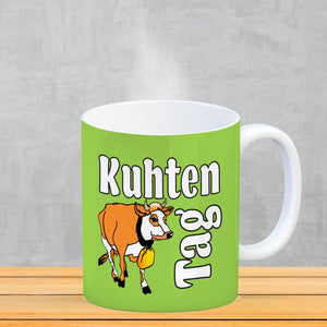 Kuhten Tag Kaffeebecher mit Kuh zum Thema Bauernhof