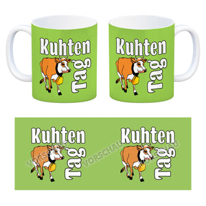 Kuhten Tag Kaffeebecher mit Kuh zum Thema Bauernhof