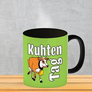 Kuhten Tag Kaffeebecher mit Kuh zum Thema Bauernhof