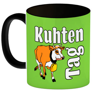 Kuhten Tag Kaffeebecher mit Kuh zum Thema Bauernhof
