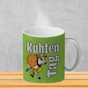 Kuhten Tag Kaffeebecher mit Kuh zum Thema Bauernhof