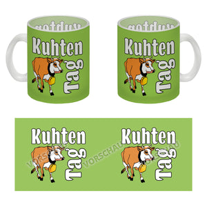 Kuhten Tag Kaffeebecher mit Kuh zum Thema Bauernhof