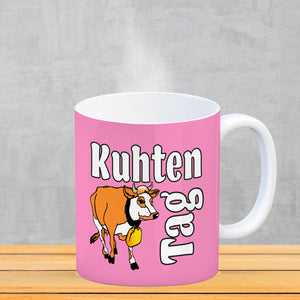 Kuhten Tag Kaffeebecher mit Kuh zum Thema Bauernhof