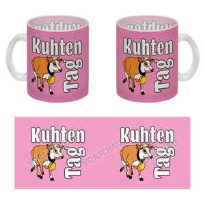 Kuhten Tag Kaffeebecher mit Kuh zum Thema Bauernhof
