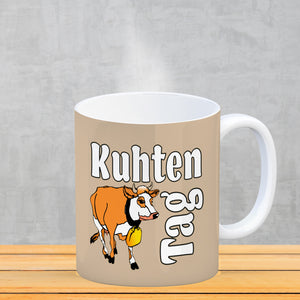 Kuhten Tag Kaffeebecher mit Kuh zum Thema Bauernhof