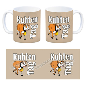 Kuhten Tag Kaffeebecher mit Kuh zum Thema Bauernhof