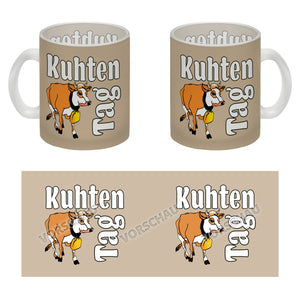 Kuhten Tag Kaffeebecher mit Kuh zum Thema Bauernhof