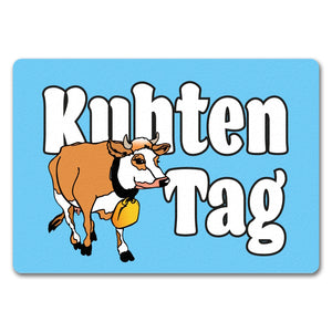 Kuhten Tag Fußmatte mit Kuh zum Thema Bauernhof