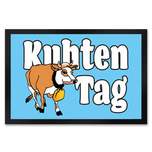 Kuhten Tag Fußmatte mit Kuh zum Thema Bauernhof