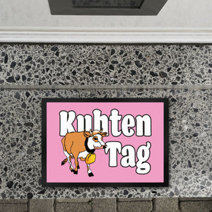 Kuhten Tag Fußmatte mit Kuh zum Thema Bauernhof