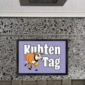 Kuhten Tag Fußmatte mit Kuh zum Thema Bauernhof
