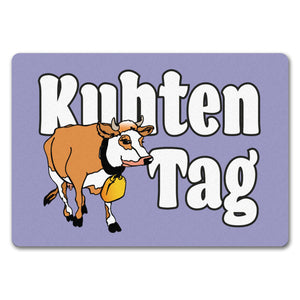 Kuhten Tag Fußmatte mit Kuh zum Thema Bauernhof