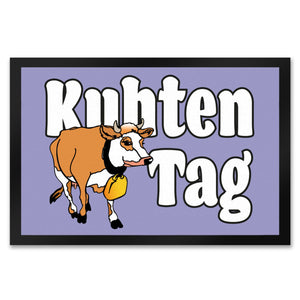 Kuhten Tag Fußmatte mit Kuh zum Thema Bauernhof