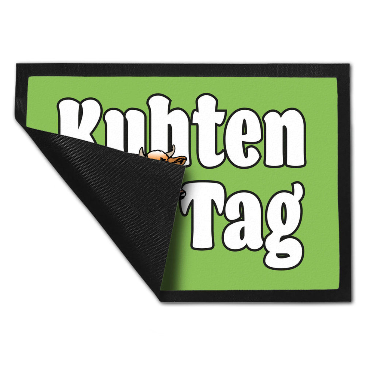 Kuhten Tag Fußmatte mit Kuh zum Thema Bauernhof