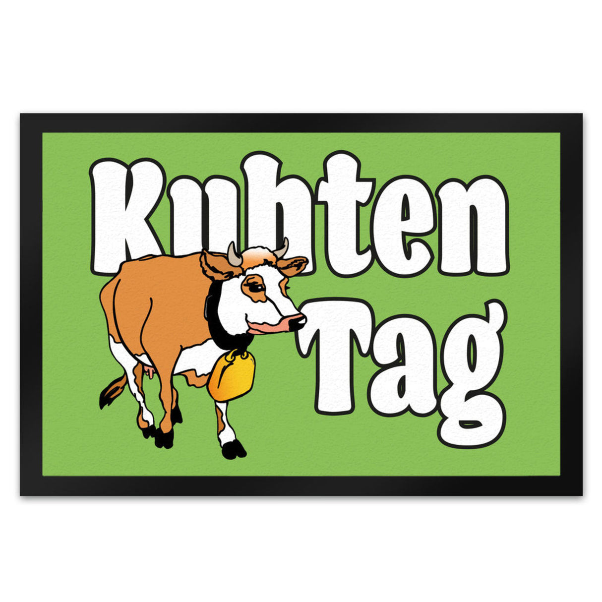 Kuhten Tag Fußmatte mit Kuh zum Thema Bauernhof