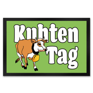Kuhten Tag Fußmatte mit Kuh zum Thema Bauernhof