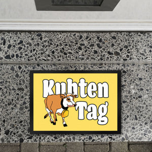 Kuhten Tag Fußmatte mit Kuh zum Thema Bauernhof