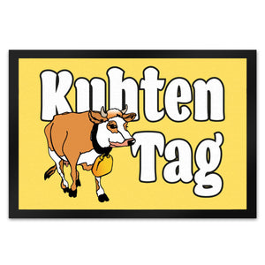 Kuhten Tag Fußmatte mit Kuh zum Thema Bauernhof