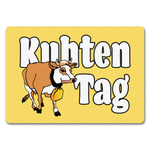 Kuhten Tag Fußmatte mit Kuh zum Thema Bauernhof