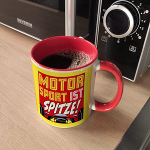 Motorsport ist spitze! Rennwagen Kaffeebecher