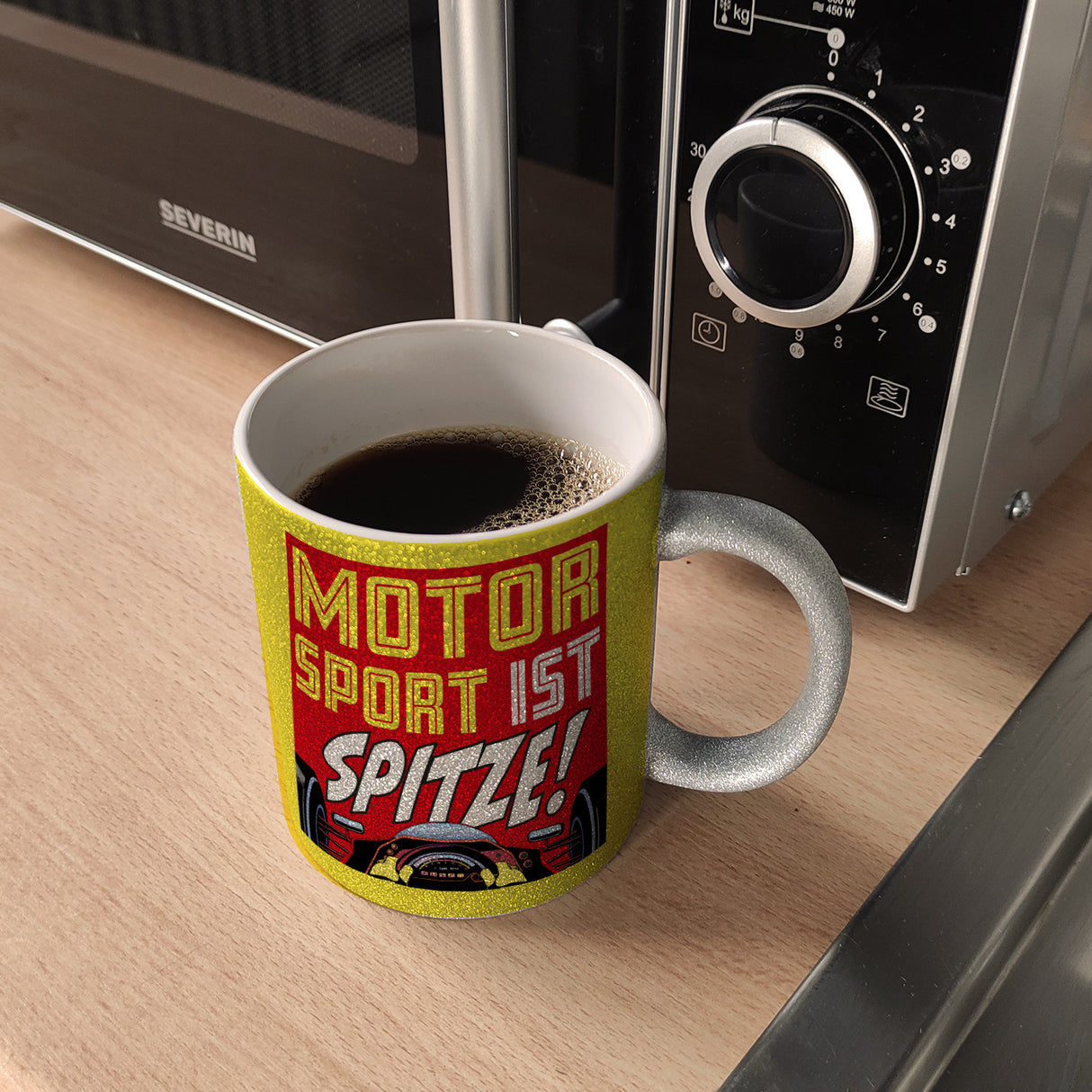 Motorsport ist spitze! Rennwagen Kaffeebecher