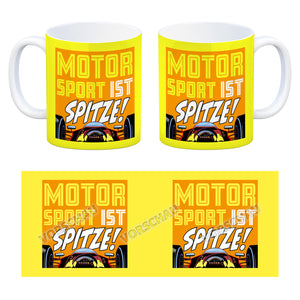 Motorsport ist spitze! Rennwagen Kaffeebecher