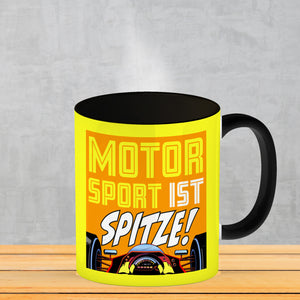 Motorsport ist spitze! Rennwagen Kaffeebecher