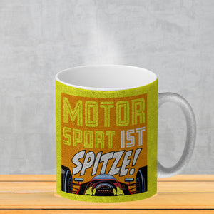 Motorsport ist spitze! Rennwagen Kaffeebecher