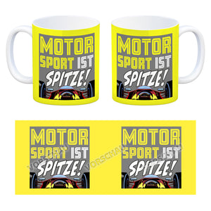 Motorsport ist spitze! Rennwagen Kaffeebecher