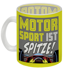 Motorsport ist spitze! Rennwagen Kaffeebecher