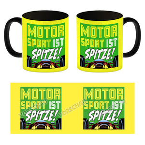 Motorsport ist spitze! Rennwagen Kaffeebecher