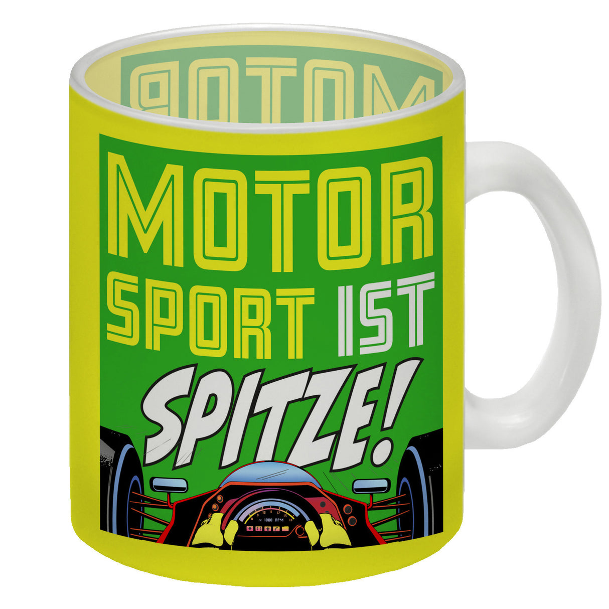 Motorsport ist spitze! Rennwagen Kaffeebecher