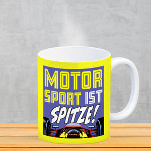 Motorsport ist spitze! Rennwagen Kaffeebecher