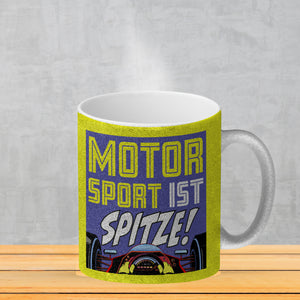 Motorsport ist spitze! Rennwagen Kaffeebecher