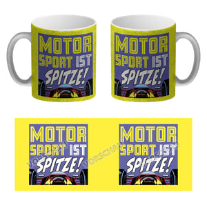Motorsport ist spitze! Rennwagen Kaffeebecher