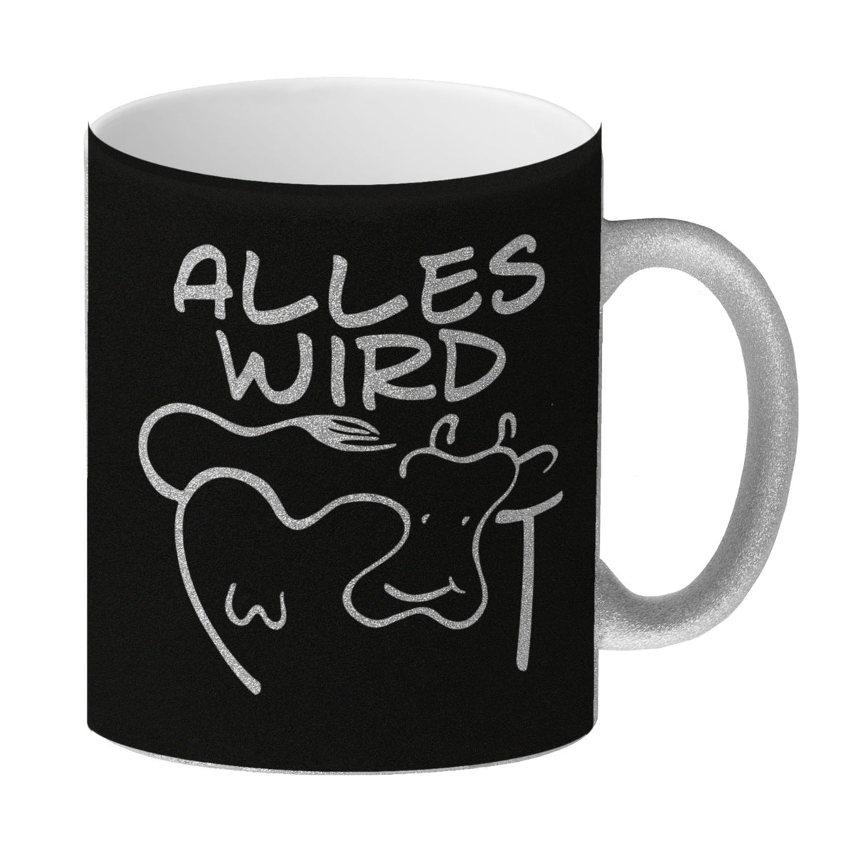 Alles wir KUHt Kaffeebecher zum Thema Bauernhof mit Kuh Motiv
