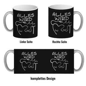 Alles wir KUHt Kaffeebecher zum Thema Bauernhof mit Kuh Motiv