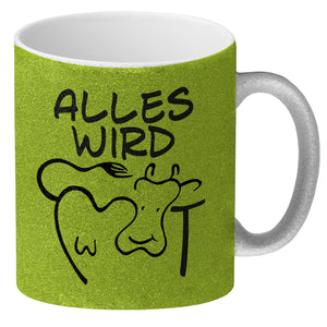 Alles wir KUHt Kaffeebecher zum Thema Bauernhof mit Kuh Motiv
