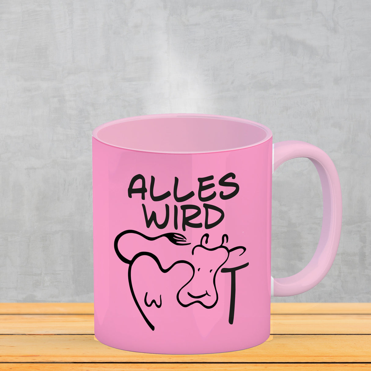 Alles wir KUHt Kaffeebecher zum Thema Bauernhof mit Kuh Motiv