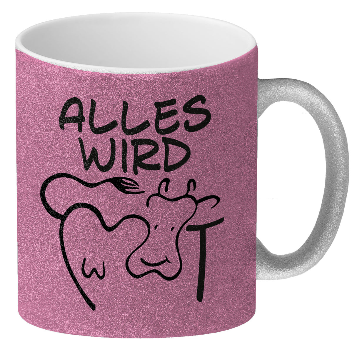 Alles wir KUHt Kaffeebecher zum Thema Bauernhof mit Kuh Motiv