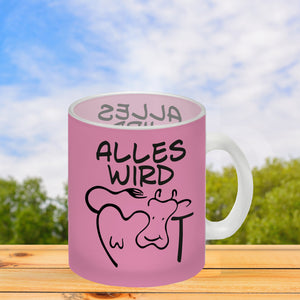Alles wir KUHt Kaffeebecher zum Thema Bauernhof mit Kuh Motiv