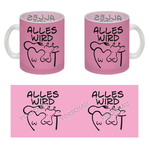 Alles wir KUHt Kaffeebecher zum Thema Bauernhof mit Kuh Motiv