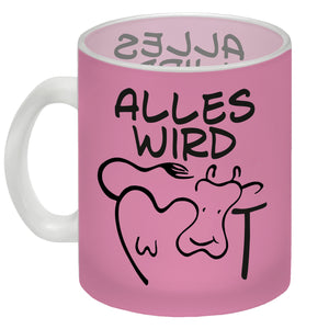 Alles wir KUHt Kaffeebecher zum Thema Bauernhof mit Kuh Motiv