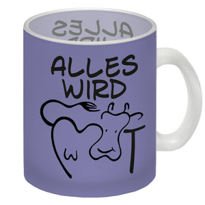 Alles wir KUHt Kaffeebecher zum Thema Bauernhof mit Kuh Motiv