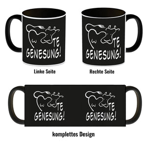 KUHte Genesung Kaffeebecher mit Kuh Motiv