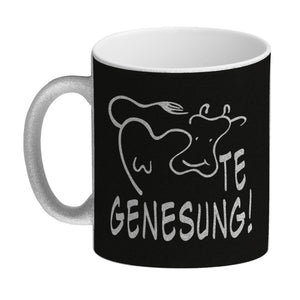 KUHte Genesung Kaffeebecher mit Kuh Motiv